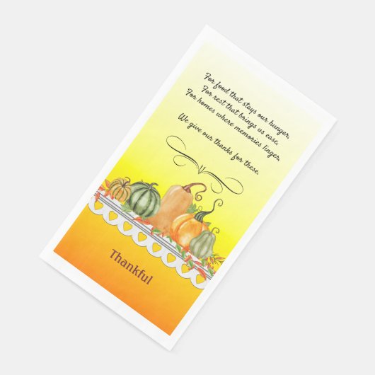 Serviette En Papier Heureux Bénédiction (Coin)