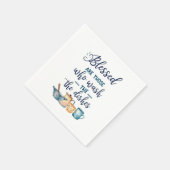 Serviette En Papier Heureux Ceux Qui Laver Les Plats (Coin)