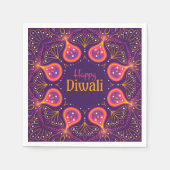 Serviette En Papier Heureux Diwali (Devant)