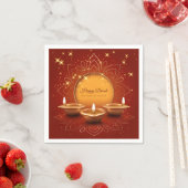 Serviette En Papier Heureux Diwali (En situation)