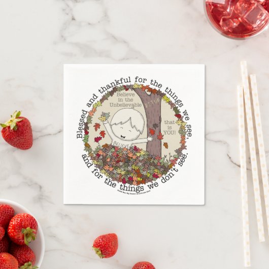 Serviette En Papier Heureux et heureux (En situation)