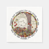 Serviette En Papier Heureux et heureux (Devant)