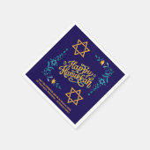 Serviette En Papier HEUREUX HANOUKKA Chanukah (Coin)
