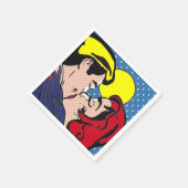 Serviette En Papier Heureux Jamais après Pop Art Papier serviettes (Coin)