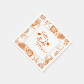 Serviette En Papier Heureux Merci de donner (Coin)