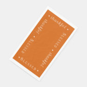 Serviette En Papier "Heureux" & "reconnaissants" Personnalisé (Coin)