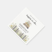 Serviette En Papier Heureux toujours après la Fête des mariées de livr (Coin)