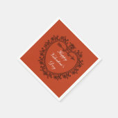Serviette En Papier heureux Valentine's Day Red (Coin)