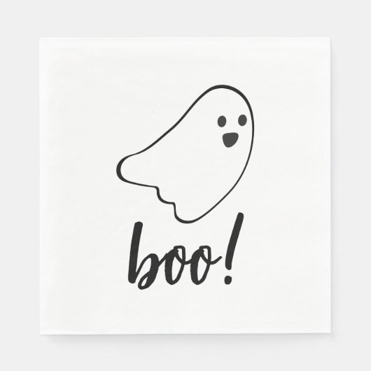 Serviette En Papier Hey Boo Anniversaire (Devant)