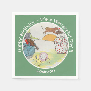Serviette En Papier Hey Diddle Diddle Collection de fête d'anniversair
