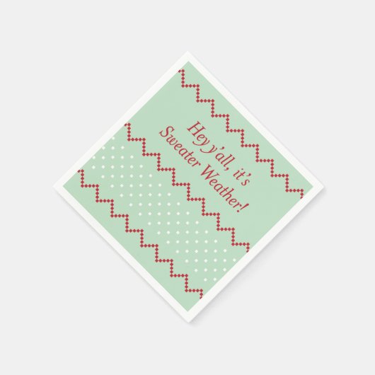 Serviette En Papier Hey Y'all Sweather Météo serviettes (Coin)