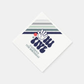 Serviette En Papier HI FIVE Rayure rétro (Coin)