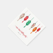 Serviette En Papier Hibachi Japonais Lanterns Chef fête d'anniversaire (Coin)