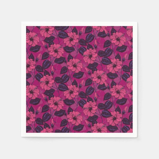 Serviette En Papier Hibiscus (Devant)