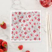 Serviette En Papier Hibiscus (En situation)