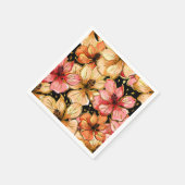 Serviette En Papier hibiscus coloré (Coin)