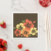 Serviette En Papier Hibiscus épopé Floral hawaïen (En situation)