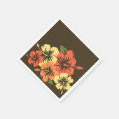 Serviette En Papier Hibiscus épopé Floral hawaïen (Coin)