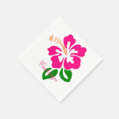 Serviette En Papier Hibiscus rose tropical Thunder_Cove (Coin)