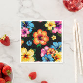 Serviette En Papier Hibiscus tropical (En situation)
