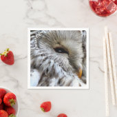 SERVIETTE EN PAPIER HIBOU (En situation)