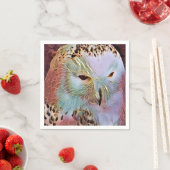 SERVIETTE EN PAPIER HIBOU (En situation)