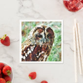 SERVIETTE EN PAPIER HIBOU (En situation)