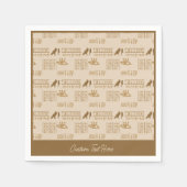 Serviette En Papier Hiéroglyphes égyptiens Ancien Egypte Exotique (Devant)