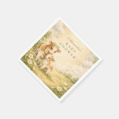 Serviette En Papier Highland Cow Baby Shower (Coin)