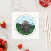 Serviette En Papier Highland Cow, My Heart's In The Highlands (En situation)