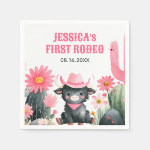 Serviette En Papier Highland Cow Premier Rodéo Western Kids Anniversai