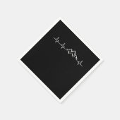 Serviette En Papier Hiking Mountain Heartbeat Heartbeat (Coin)