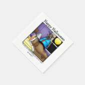 Serviette En Papier Hilarious Halloween Cocktail Party Napkins (Coin)