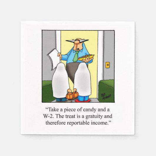 Serviette En Papier Hilarious Halloween Humour Party Napkins (Devant)