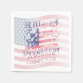 Serviette En Papier Hillary USA Drapeau Pays Naples (Devant)