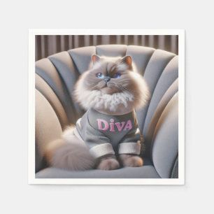 Serviette En Papier Himalaya Diva Chat