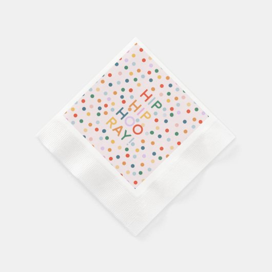Serviette En Papier Hip Hip Hooray Fêtes d'anniversaire (Coin)