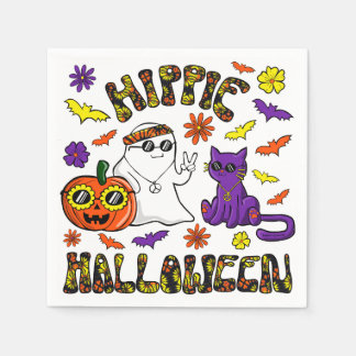 Serviette En Papier Hippie Halloween Trio Napkins