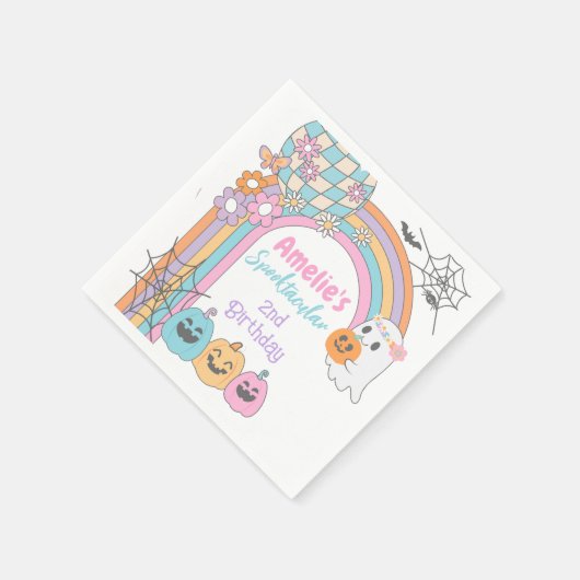 Serviette En Papier Hippie Hallowen  (Coin)