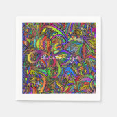 Serviette En Papier Hippie Super Conception psychédélique Thunder_Cove (Devant)
