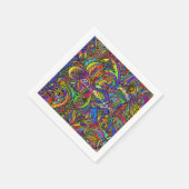 Serviette En Papier Hippie Super Conception psychédélique Thunder_Cove (Coin)
