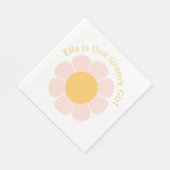 Serviette En Papier Hippie Super Fleur Retro 60s Anniversaire (Coin)