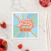 Serviette En Papier Hippie Super un anniversaire (En situation)