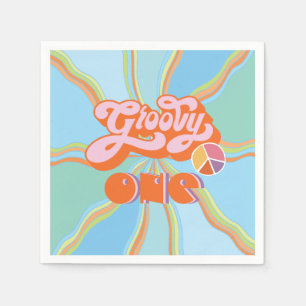 Serviette En Papier Hippie Super un anniversaire