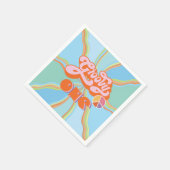 Serviette En Papier Hippie Super un anniversaire (Coin)