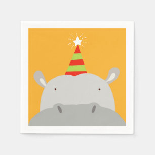 Serviette En Papier Hippo du parti
