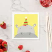 Serviette En Papier Hippo du parti (En situation)