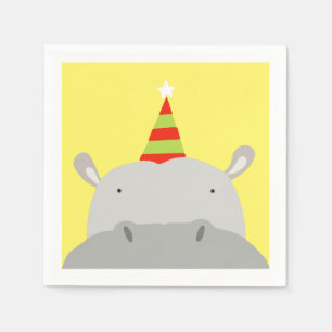 Serviette En Papier Hippo du parti