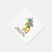 Serviette En Papier Hippocampe Fusée (Coin)