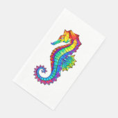 Serviette En Papier Hippocampe polygonal arc-en-ciel (Coin)